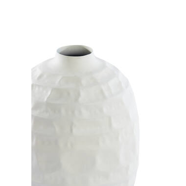 Vaas deco Ø25x35 cm TARIVA mat crème