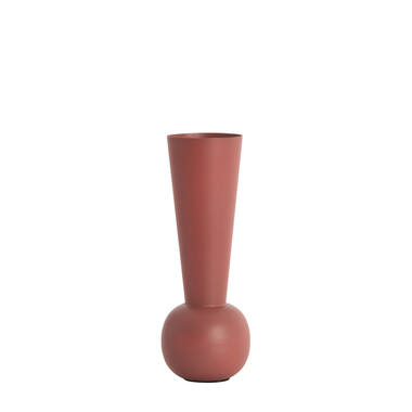 Vaas deco Ø9x25 cm TODI mat donker oud roze