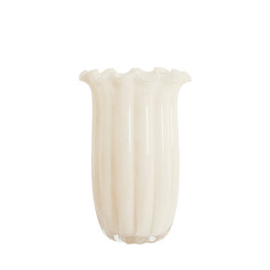 Vaas Ø23,5x38 cm SEDONA glas crème
