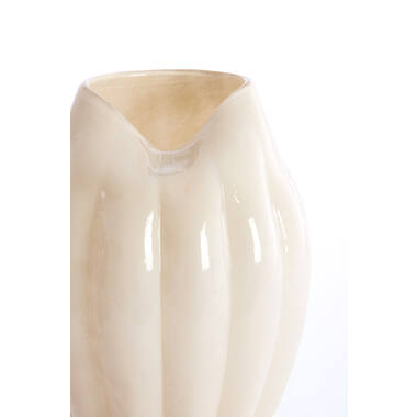 Vaas Ø21x30 cm AYSEN glas crème