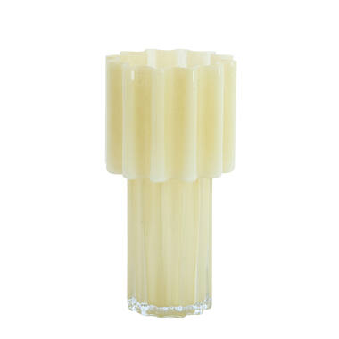 Vase Ø18x34,5 cm KOYARI glass cream
