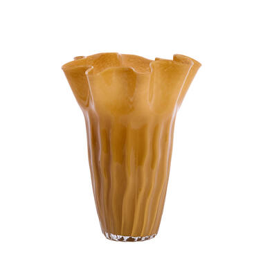 Vase Ø26x35,5 cm KAMAY glass caramel