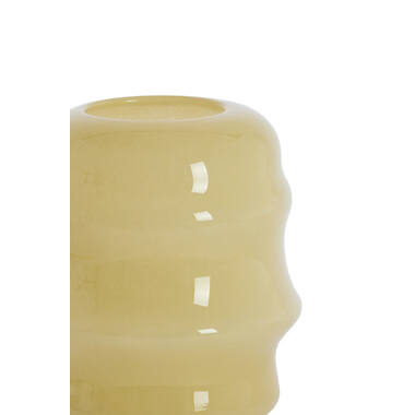 Vase Ø22,5x29 cm JAMANOTA glass cream