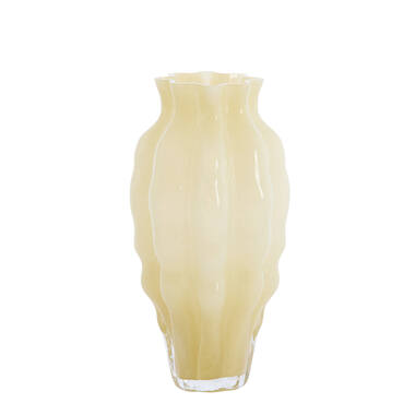 Vase Ø17x30 cm MODANZA glass cream
