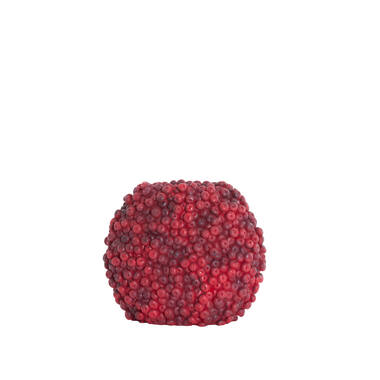 Vaas deco 32x18x27,5 cm BERRIES bordeaux