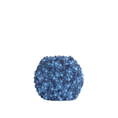 Vaas deco 32x18x27,5 cm BERRIES donker blauw