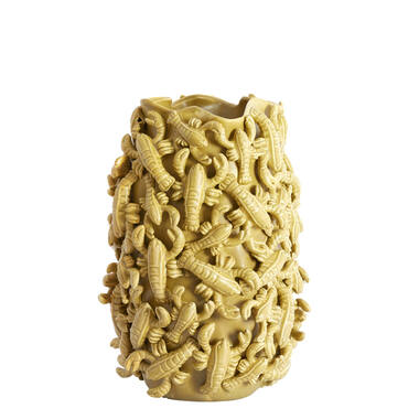 Vase deco 31,5x30,5x45,5 cm LOBSTER ceramics mtt olive green