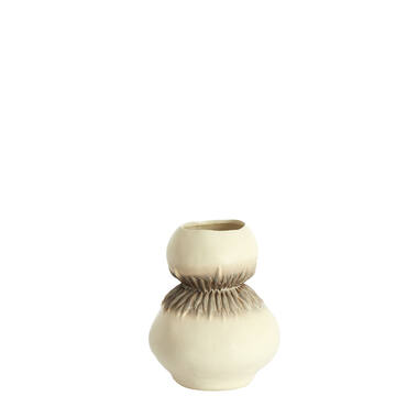 Vase deco Ø23,5x29,5 cm AVERA ceramics cream-brown