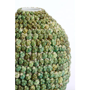 Vase deco Ø25,5x28 cm SHELL green