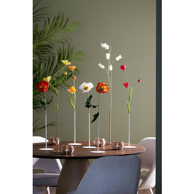 Bloemendisplay deco Ø13x30 cm TUBE antiek brons