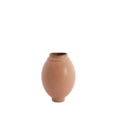 Vaas deco Ø17x23,5 cm LOREA keramiek mat terra roze
