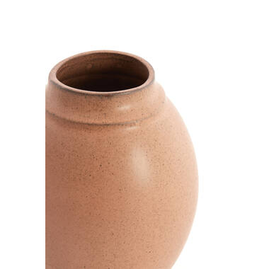 Vaas deco Ø17x23,5 cm LOREA keramiek mat terra roze