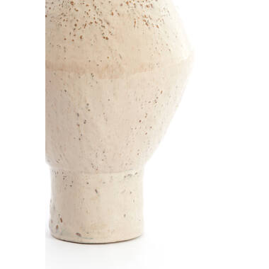 Vaas deco Ø22,5x33 cm VASORA keramiek glanzend taupe
