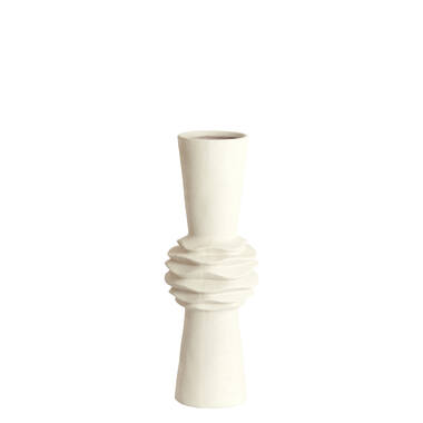 Vaas deco Ø21x60 cm OLIVORA keramiek crème