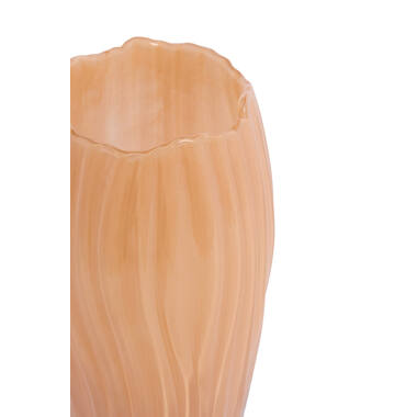 Vaas Ø12x25 cm BESALU glas karamel