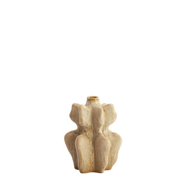 Vaas deco 17,5x16x23,5 cm NARA keramiek olijf groen