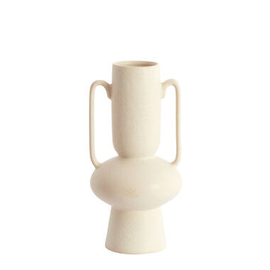 Vaas deco Ø20x40 cm OTARU keramiek crème