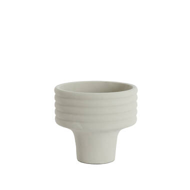 Vaas deco Ø30x27 cm SYLVA keramiek crème