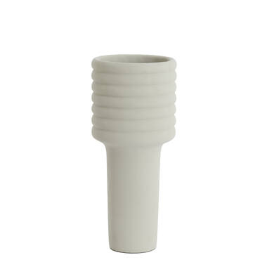 Vaas deco Ø17,5x40 cm SYLVA keramiek crème