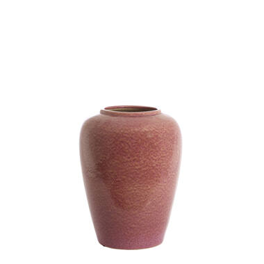 Vase deco Ø40x52 cm VALERIA ceramics dark pink