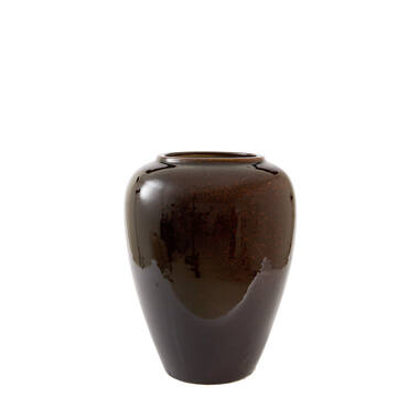 Vase deco Ø50x64 cm VALERIA ceramics dark brown