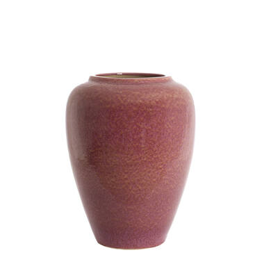 Vase deco Ø50x64 cm VALERIA ceramics dark pink