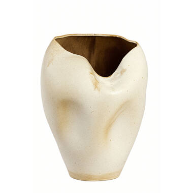 Vase deco Ø39x53 cm AZURA ceramics cream-rust