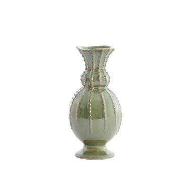 Vase Ø8,5x17 cm SORREL ceramics olive green