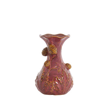Vase Ø18x27,5 cm BLISSA ceramics burgundy+brown