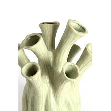Vase deco Ø17,5x20 cm LYSET ceramics light green