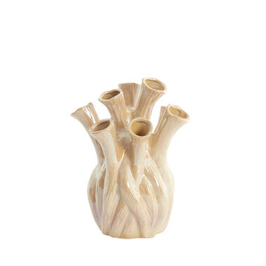 Vaas Ø20x24,5 cm LYSET keramiek zand