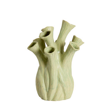 Vase deco Ø28,5x34,5 cm LYSET ceramics light green