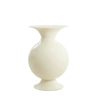 Vase deco Ø45x71 cm BOLULLA shiny cream