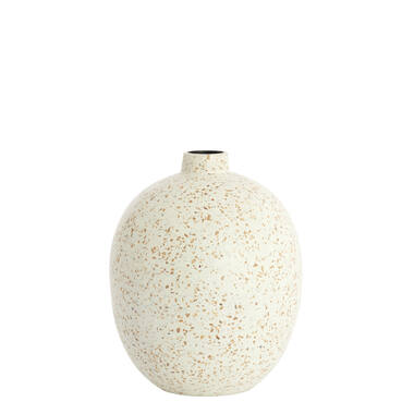 Vaas deco Ø28x34 cm ORXETA terrazzo crème