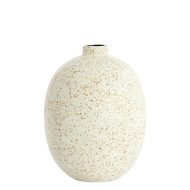 Vaas deco Ø31x41 cm ORXETA terrazzo crème