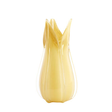 Vase Ø18,5x39 cm EVINA glass beige