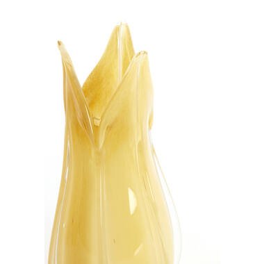 Vase Ø18,5x39 cm EVINA glass beige