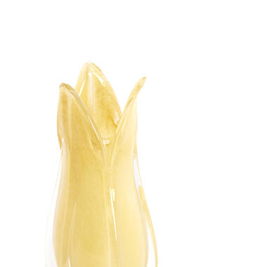 Vase Ø14x28 cm EVINA glass beige