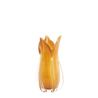 Vase Ø14x28 cm EVINA glass caramel