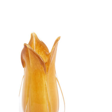 Vase Ø14x28 cm EVINA glass caramel