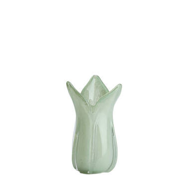 Vase Ø14x28 cm EVINA glass mint green
