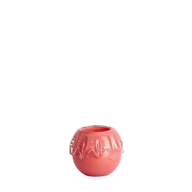 Vase Ø17x14,5 cm LYSIRA glass coral