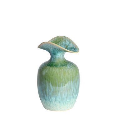 Vase deco 17x16x28 cm MARILLO ceramics green+light blue