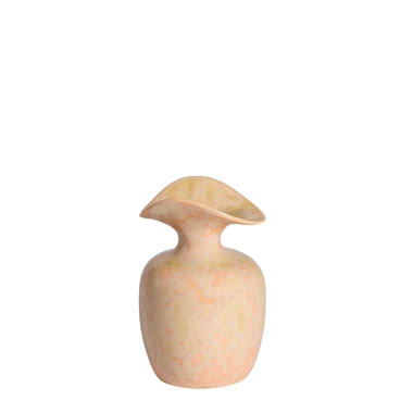 Vase deco Ø14x21 cm MARILLO ceramics light peach