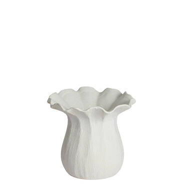 Vase deco Ø21x19 cm ZENORA ceramics matt cream