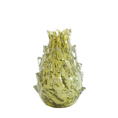 Vase Ø14x21,5 cm DESMIRA glass green-grey