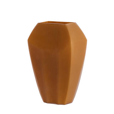 Vase 30x16x44,5 cm VIONNA glass caramel