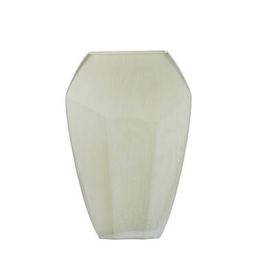 Vase 30x16x44,5 cm VIONNA glass olive green