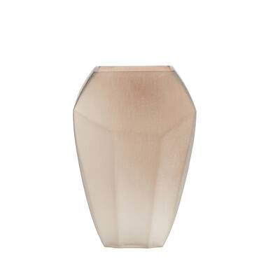 Vase 30x16x44,5 cm VIONNA glass light brown