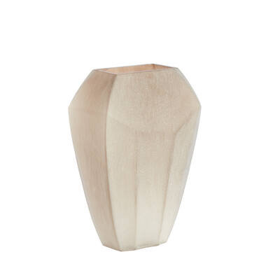 Vase 30x16x44,5 cm VIONNA glass light brown